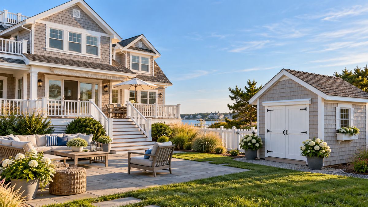 Avalon shore home with detached shed and furnished patio