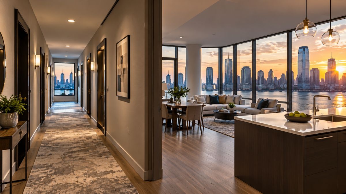 Condominium interior in Jersey City New Jersey